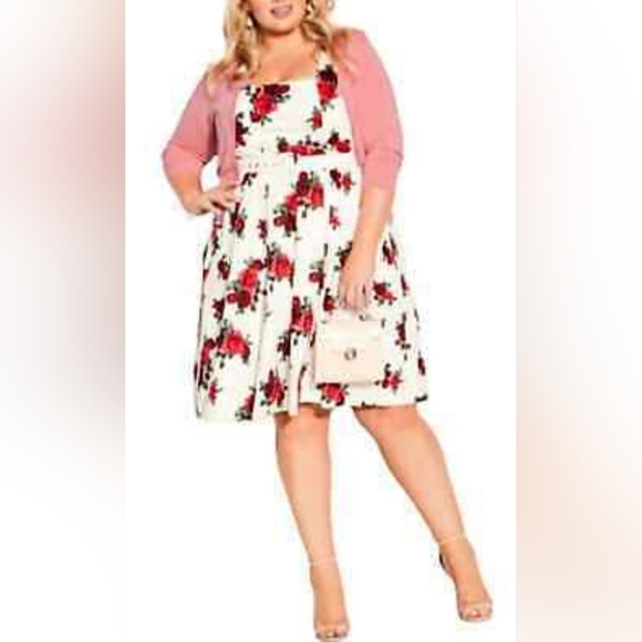 ⚘️City Chic Limited Edition Midi Dress🌹 - Picture 13 of 14